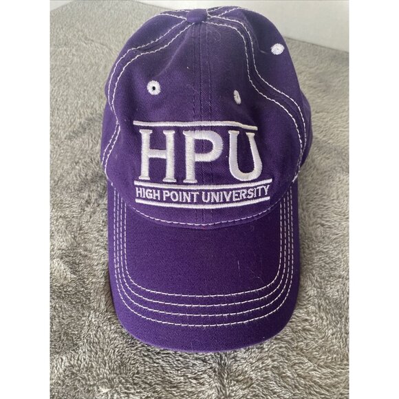 High Point University Purple strapback Hat / Ball Cap Adjustable HPU College - Picture 1 of 10